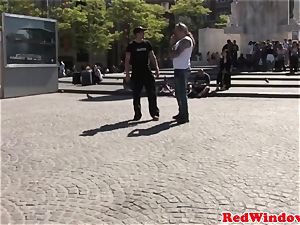 goth dutch escort railing tourist rod