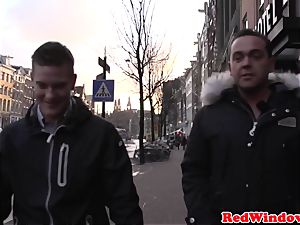 ginormous Amsterdam hooker cockriding tourist